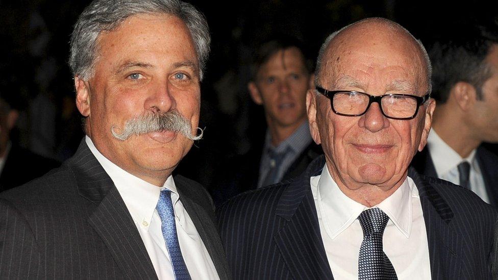 Chase Carey (left) and Rupert Murdoch