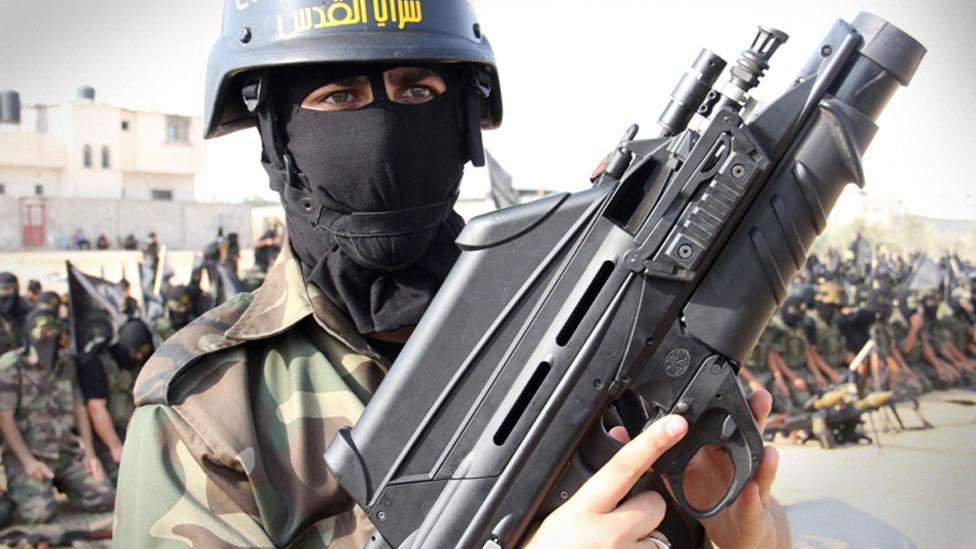 The F2000 gun in Gaza