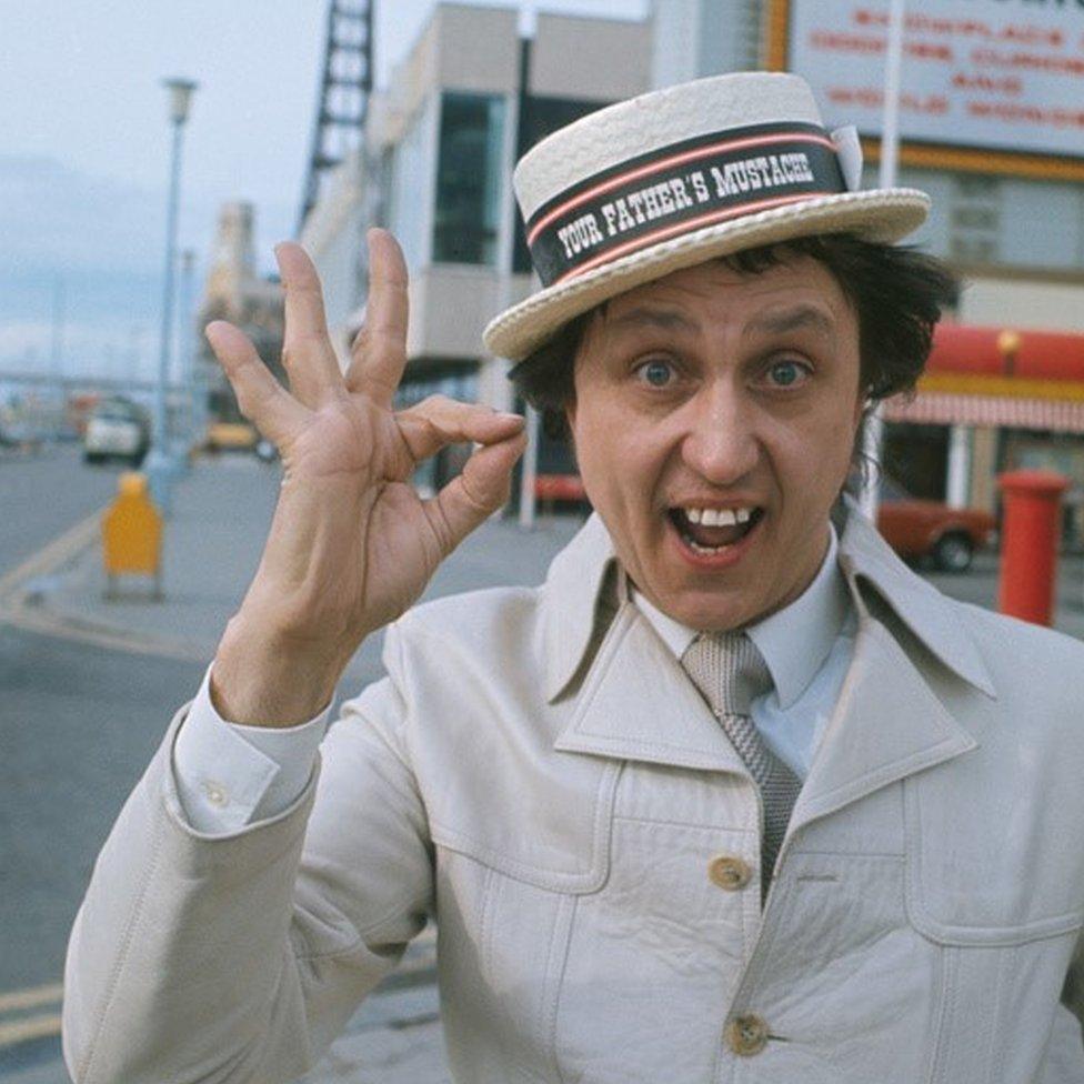 Ken Dodd in Blackpool in 1982