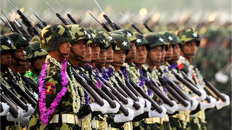 Myanmar soldiers