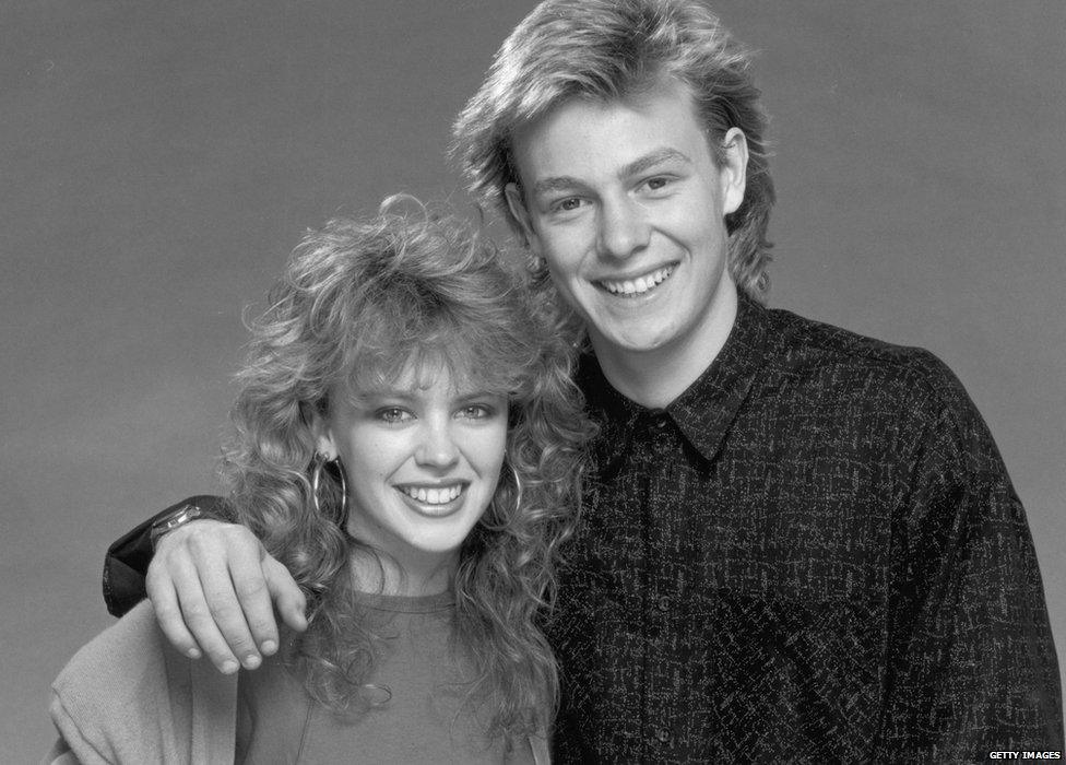 Kylie Minogue and Jason Donovan