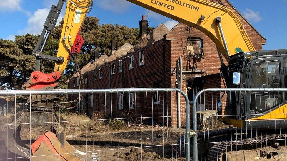 Demolition work begins in Brancaster Staithe