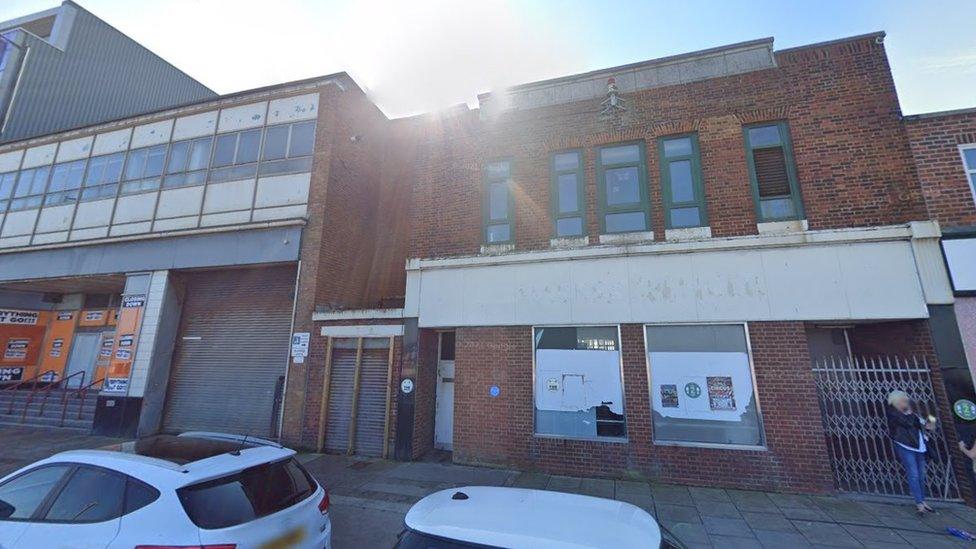 Streetview of two existing buildings which will be demolished