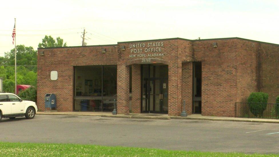 the New Hope, Alabama post office