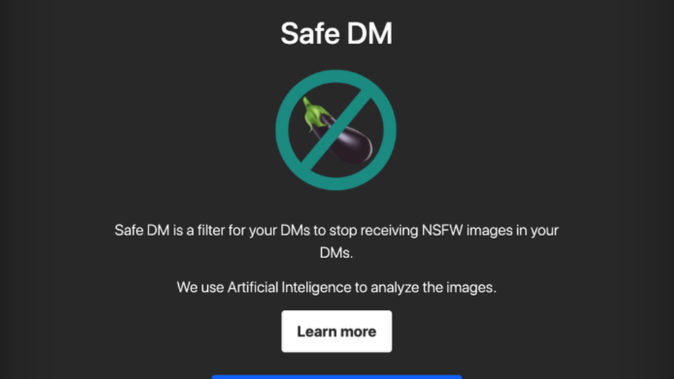 Safe DM's filter page