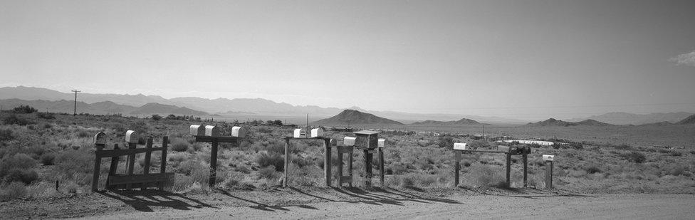 Mail boxes, Montana 1977