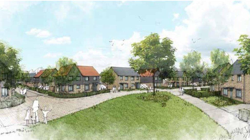 Artist's Impression Of First 110 Homes On Crewkerne Key Site.