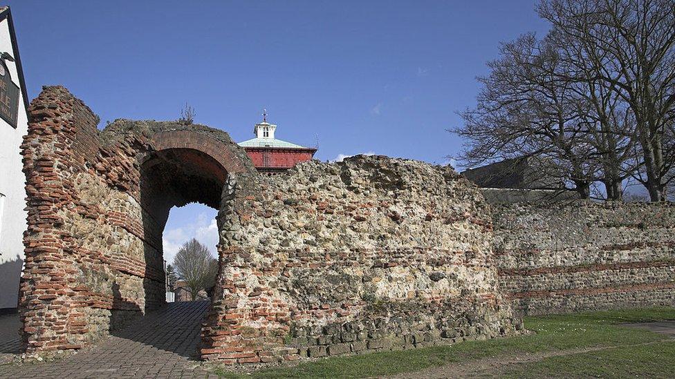 Roman wall in Colchester