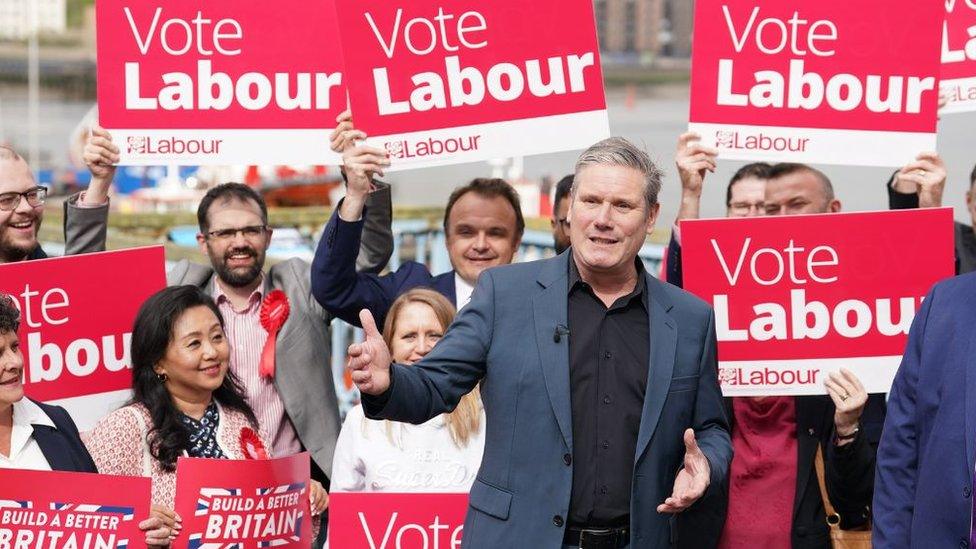 Keir Starmer in Chatham, Kent