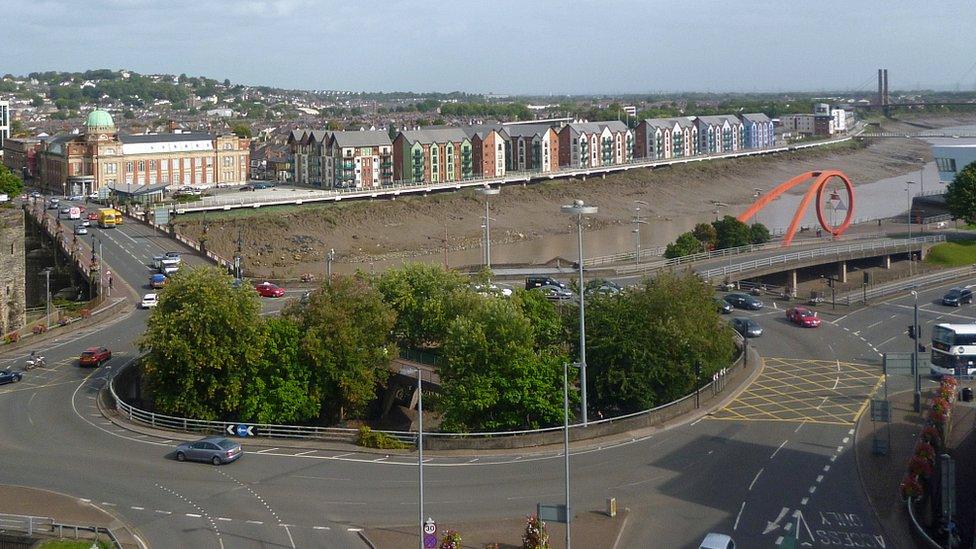 Old Green roundabout, Newport