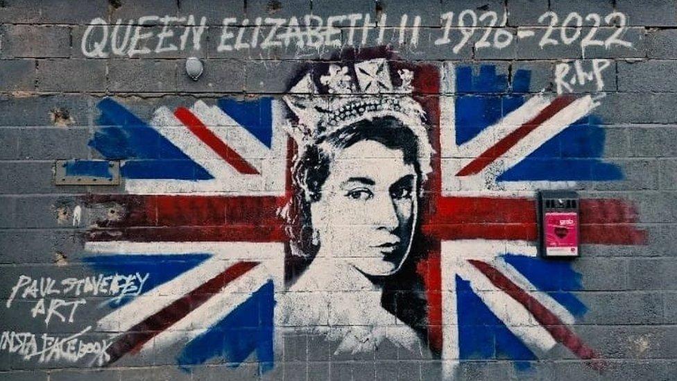 Mural of the Queen