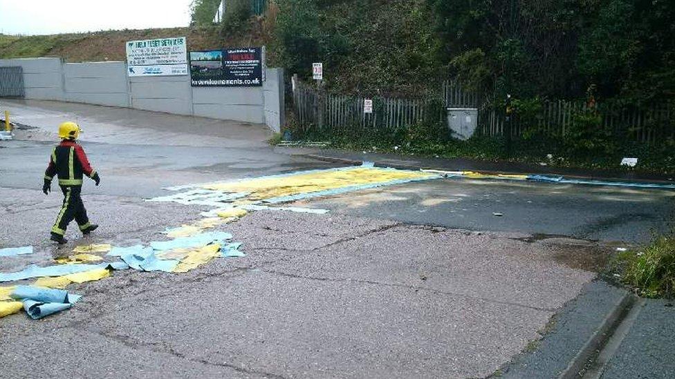 Damage to Lifford Lane