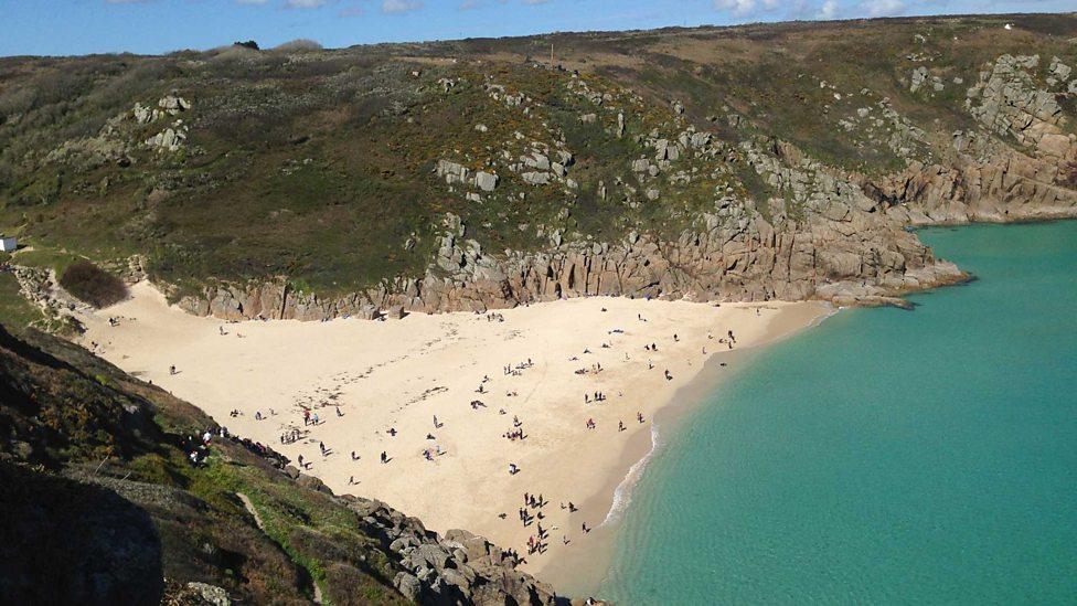 Porthcurno beach