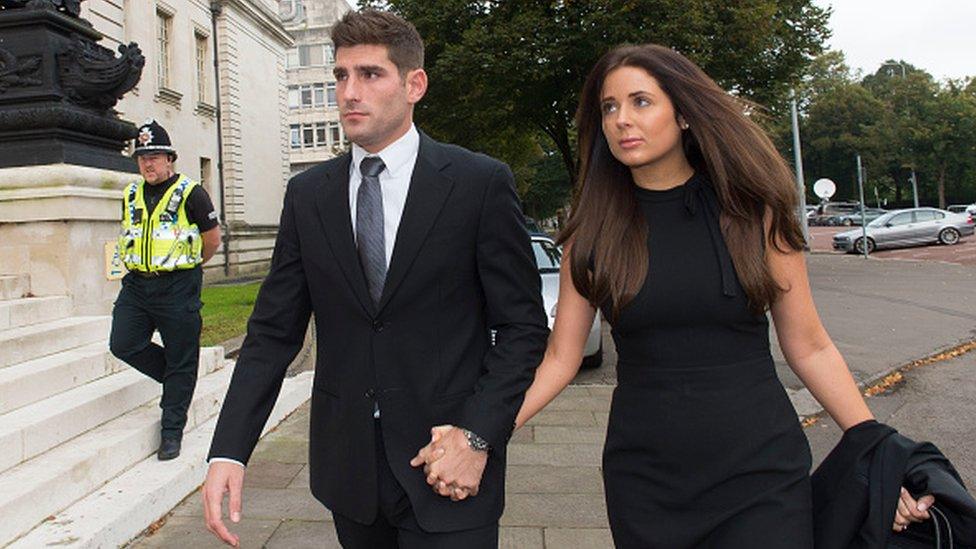 Ched Evans and his fiancée Natasha Massey