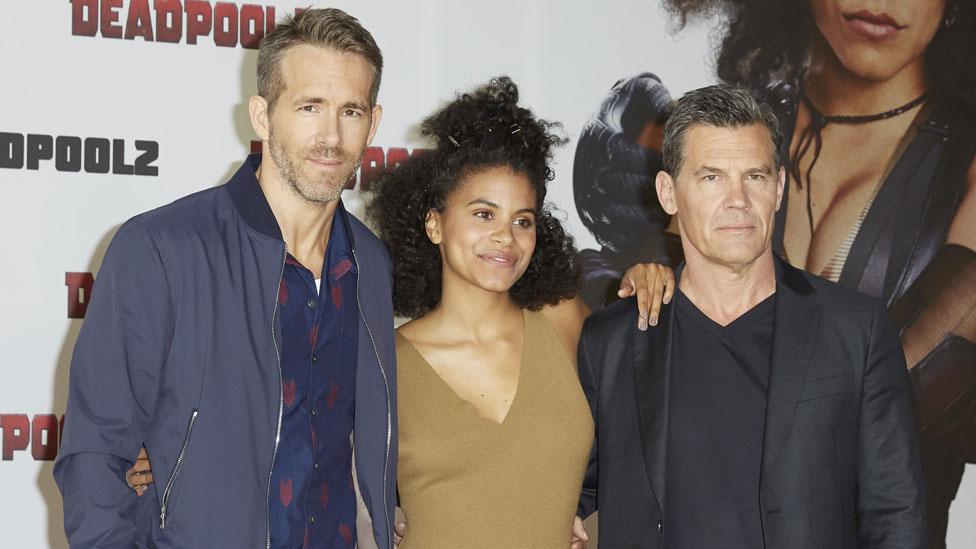 Ryan Reynolds, Zazie Beetz and Josh Brolin