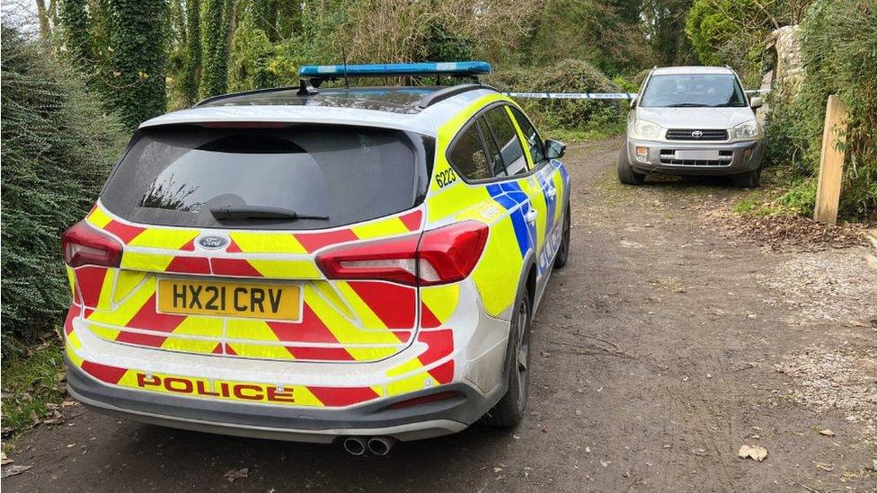 police car at Charles Wood