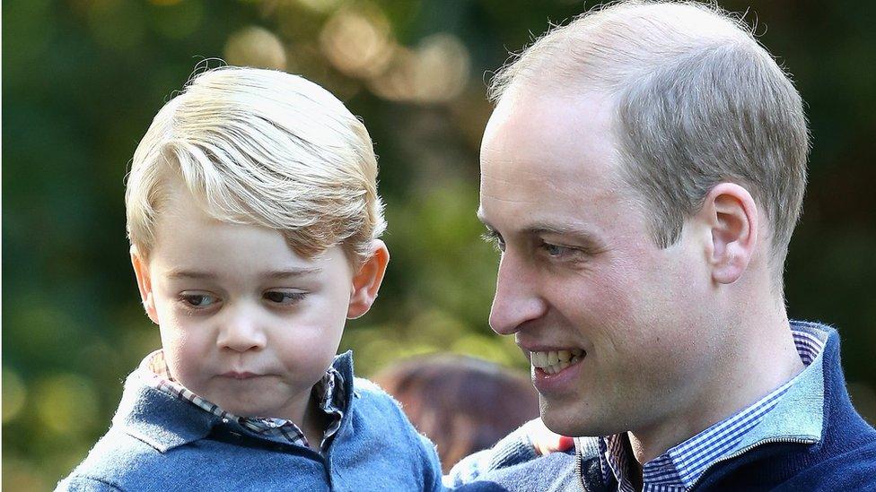 Prince William and Prince George