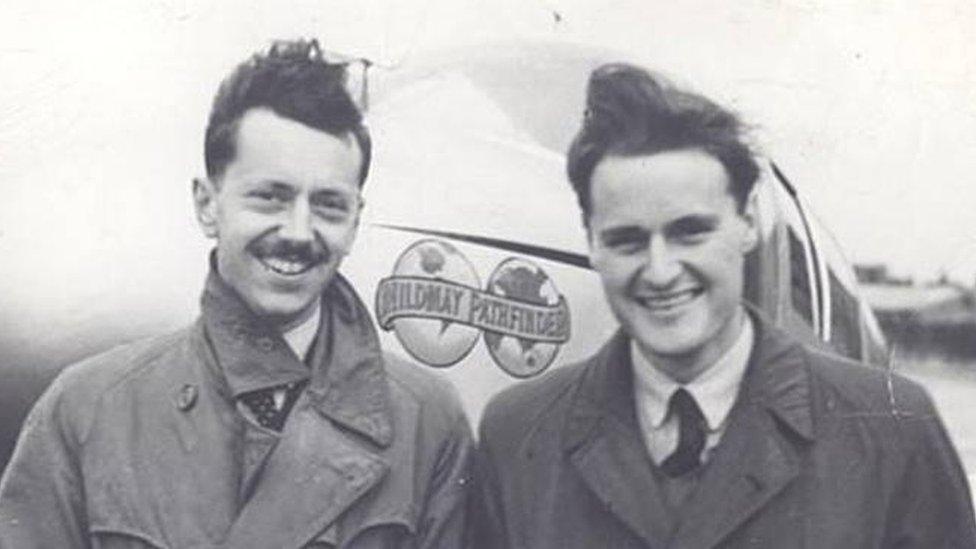 Stuart King and Jack Hemmings, pictured in the 1940s