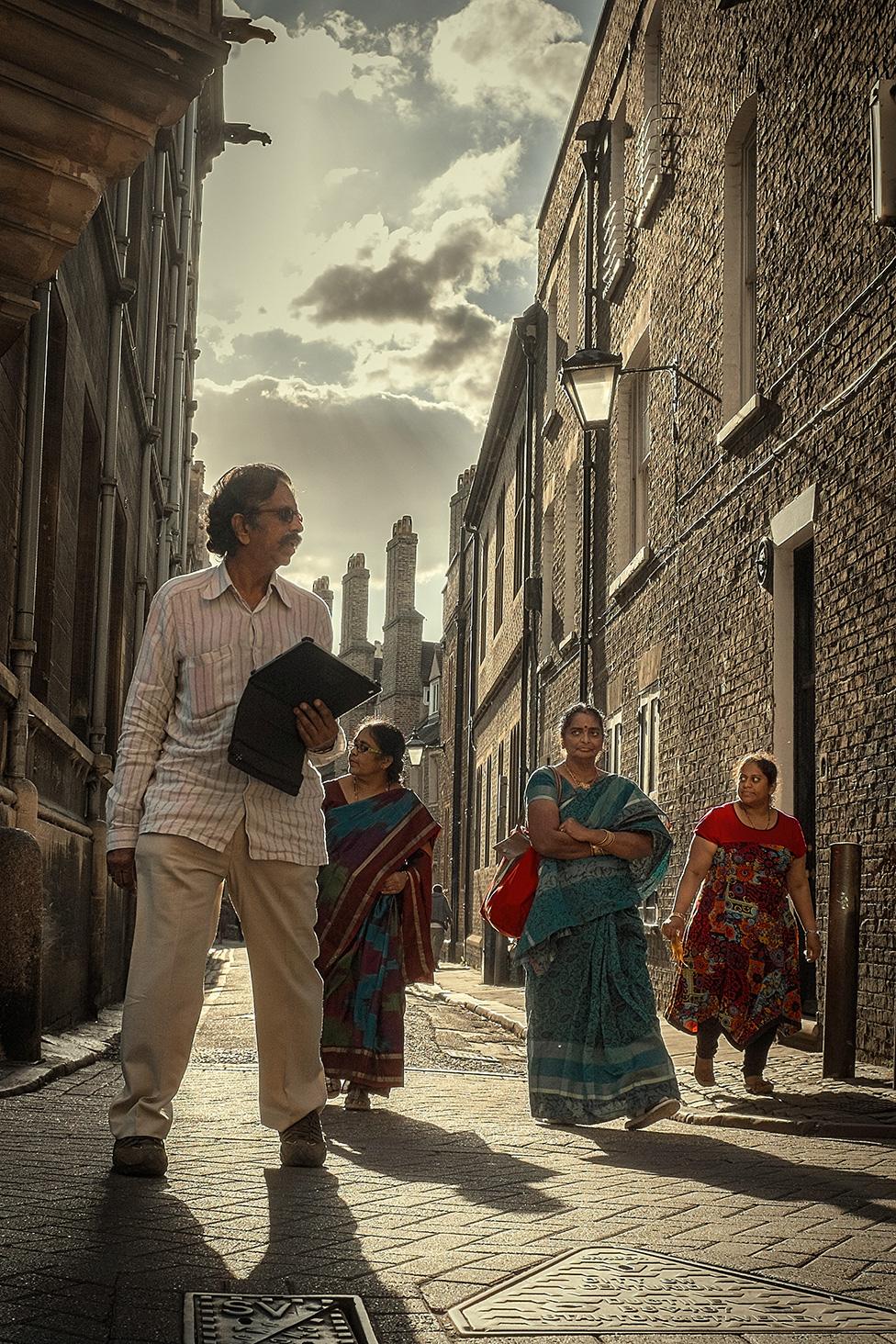 Group visiting Cambridge