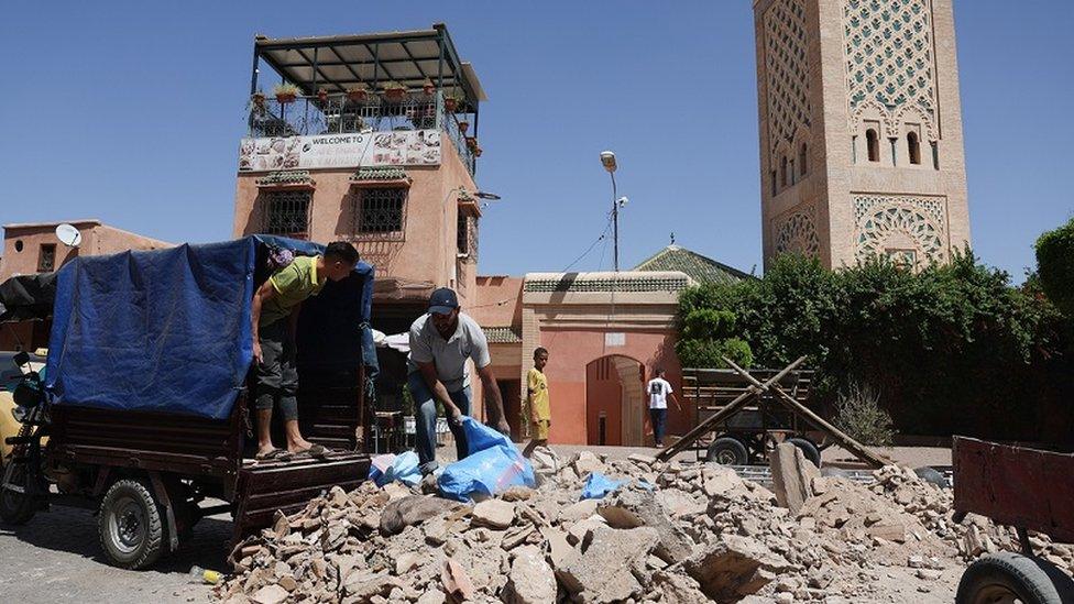 Destruction in Marrakesh