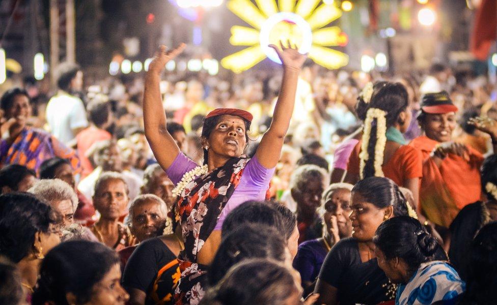 Supporters at Karunanidhi's election really