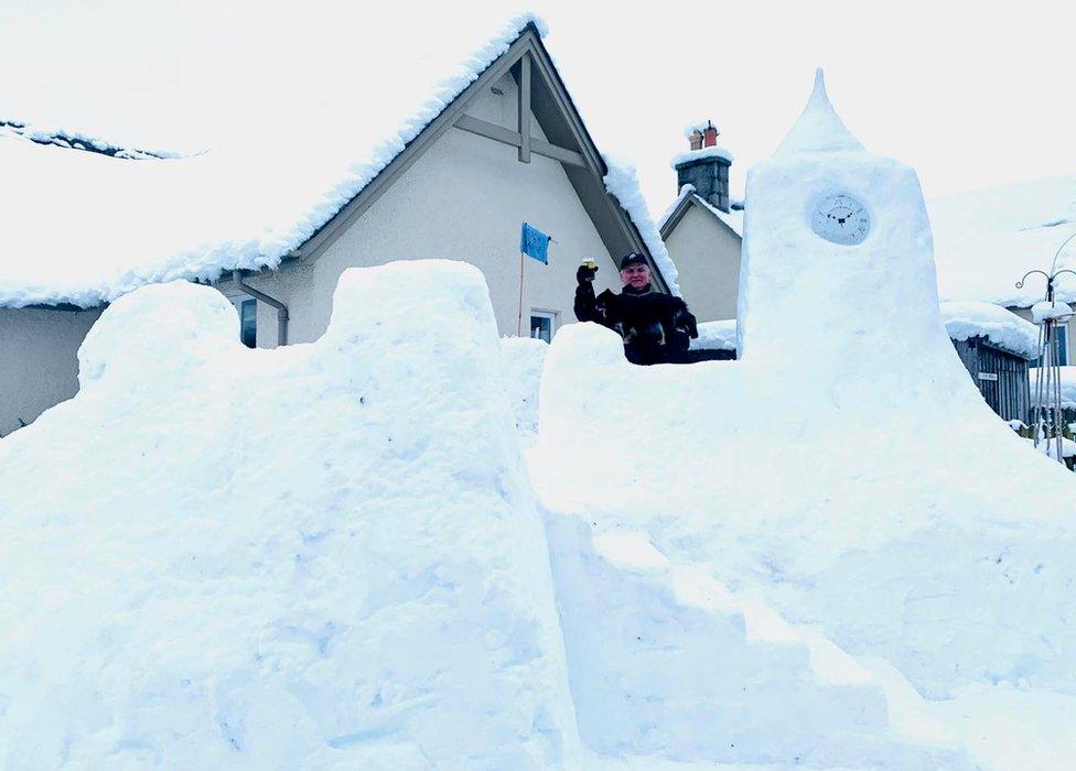 Snow castle