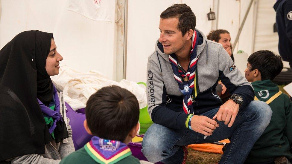 UK Scouts Leader Bear Grylls