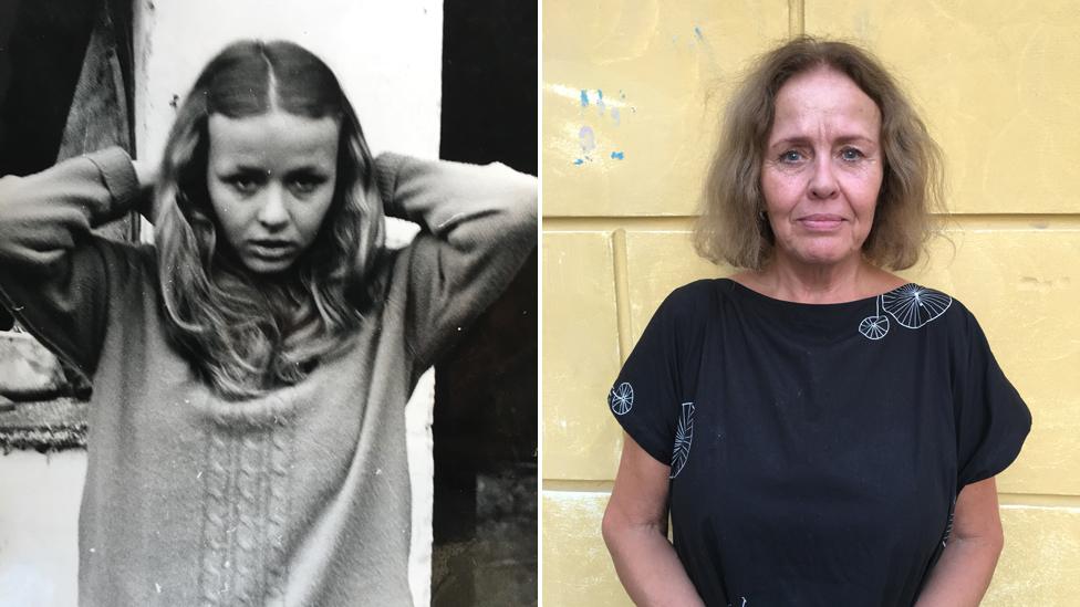 Ivana Dolezalova in 1968 and today