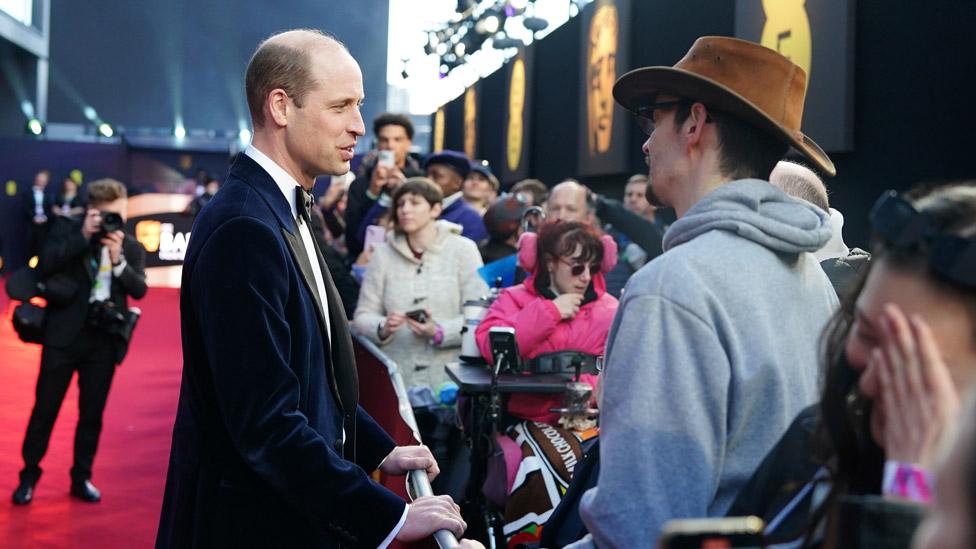 Prince of Wales with fans