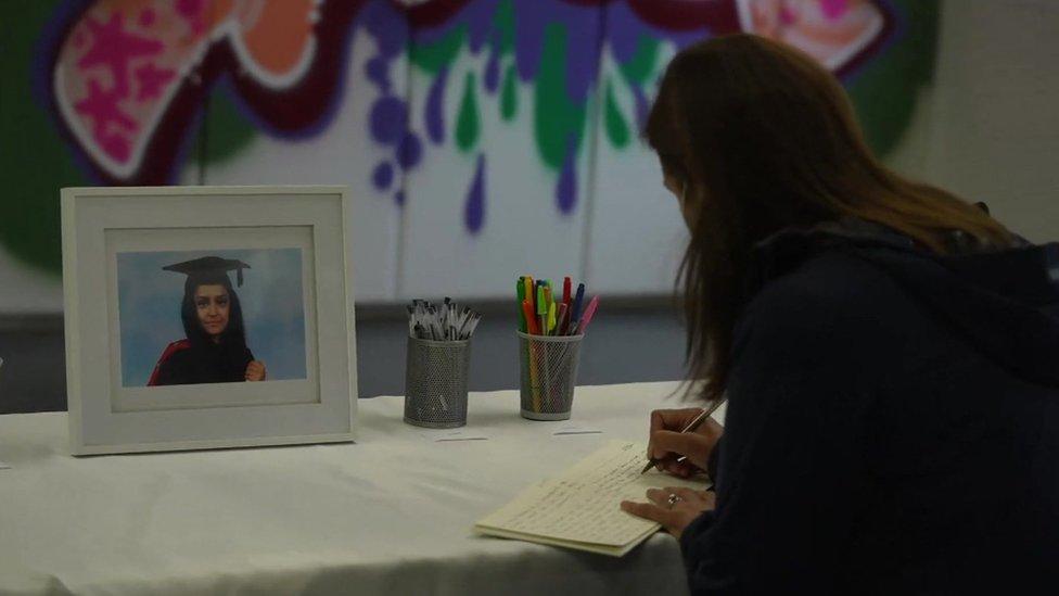 Tributes left in book of condolence