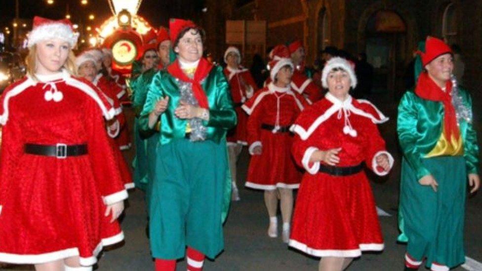 A Jersey Christmas parade