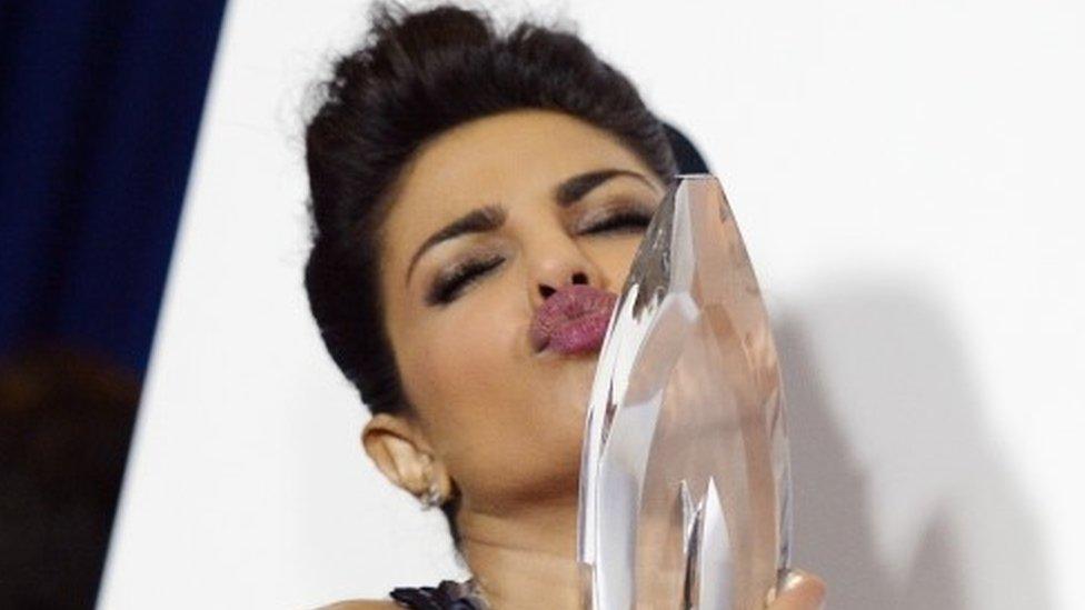 Priyanka Chopra with her People's Choice Award