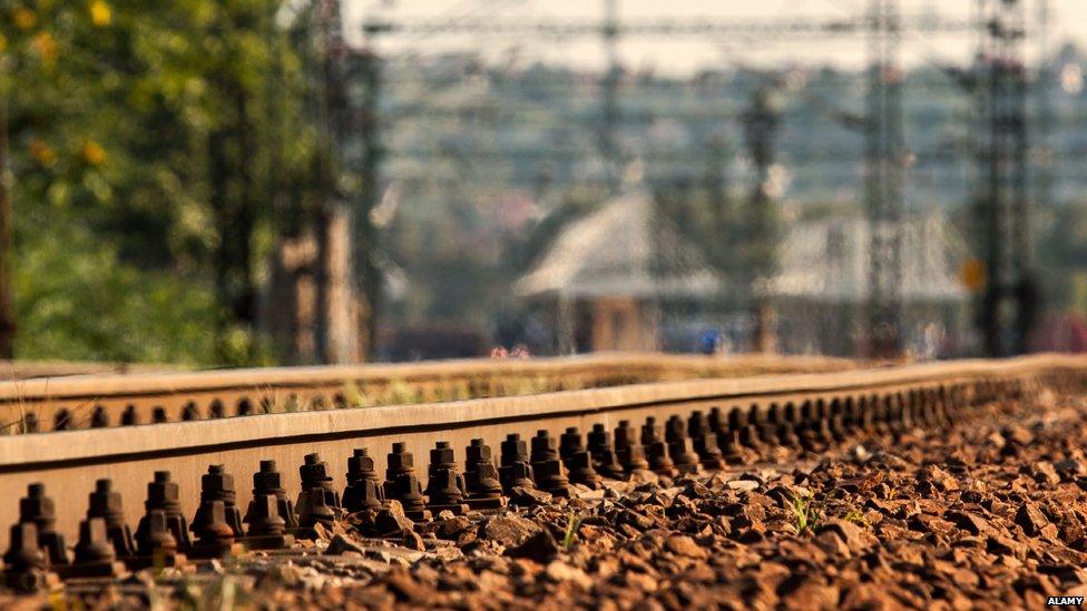 railway line in heat