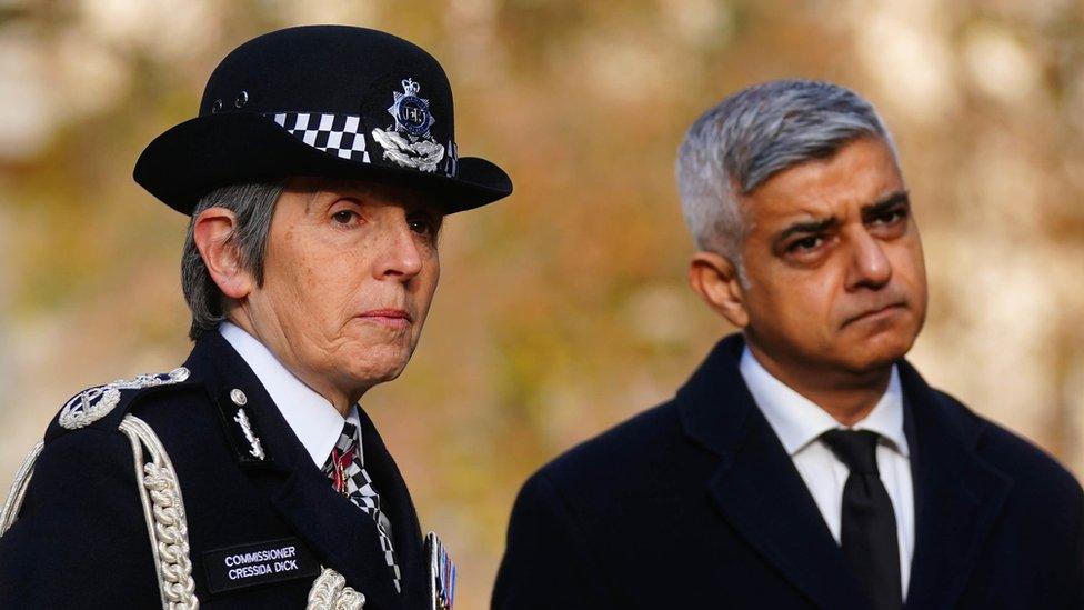 Dame Cressida Dick and Mayor of London Sadiq Khan