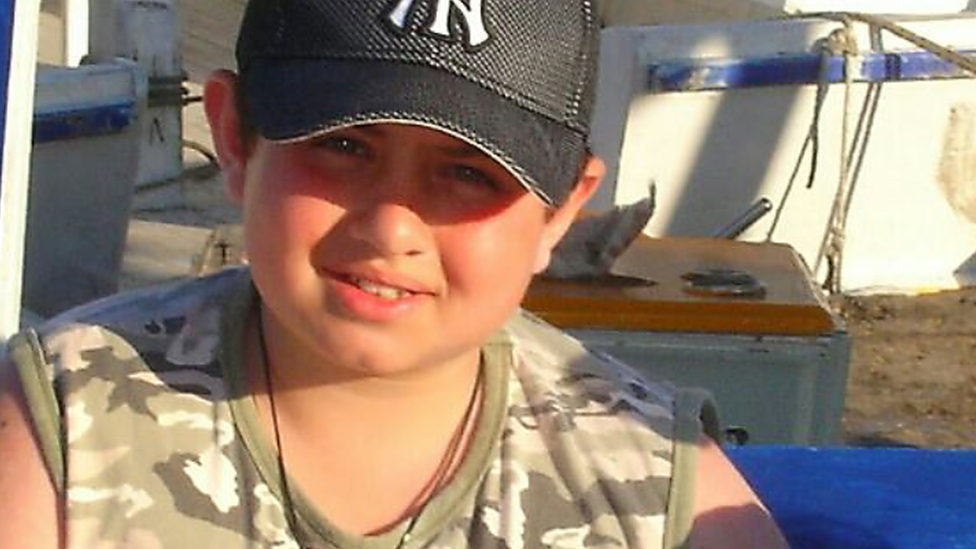 Tony Salami, pictured aged 13 when he last visited Syria