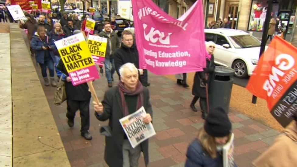 The march in Hull