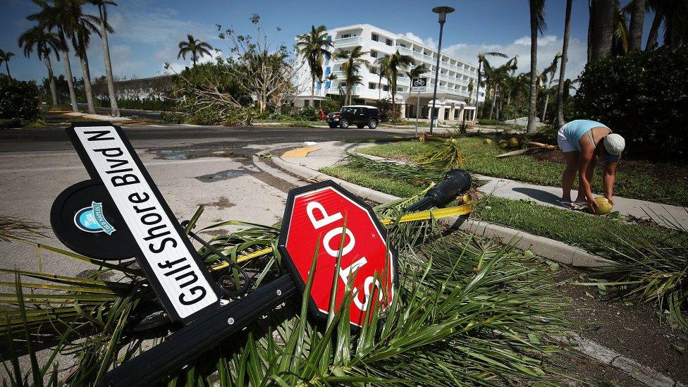 Damage froim Hurricane Irma