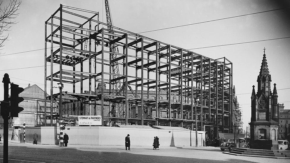 Broadcasting House under construction in 1939