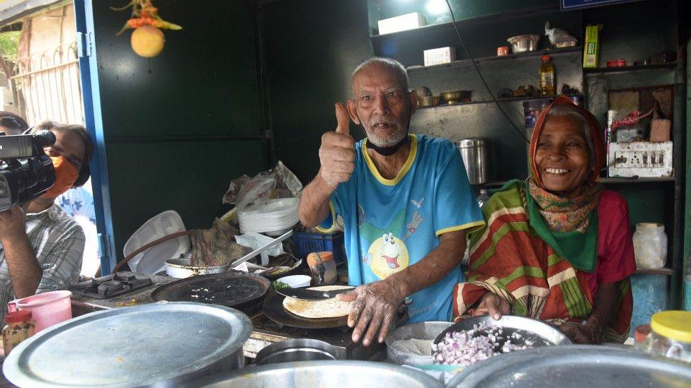 Mr Kanta Prasad and his wife Devi