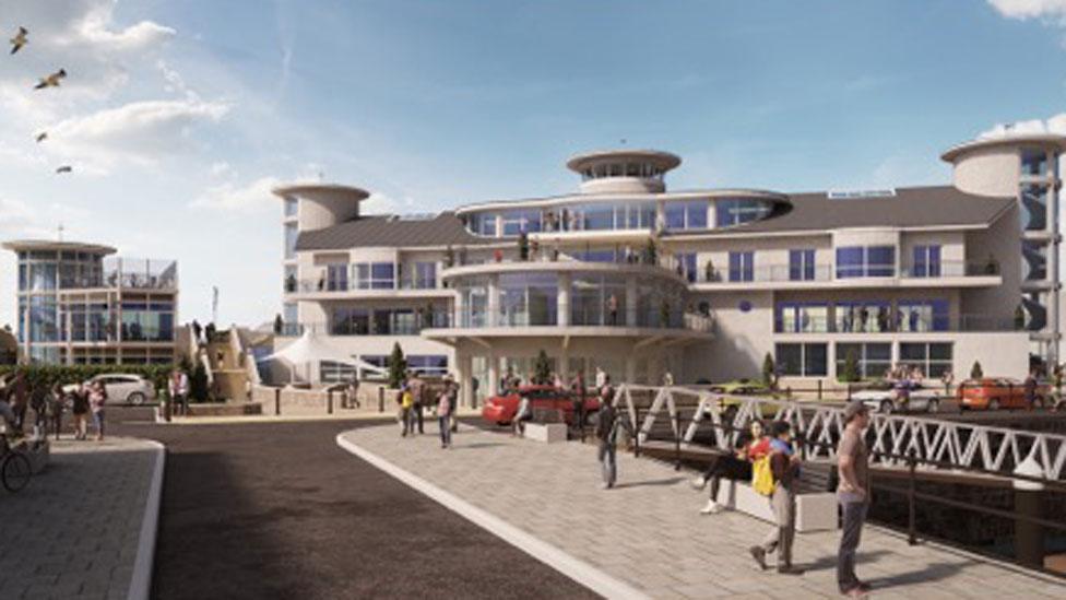 Artist's impression of maritime centre