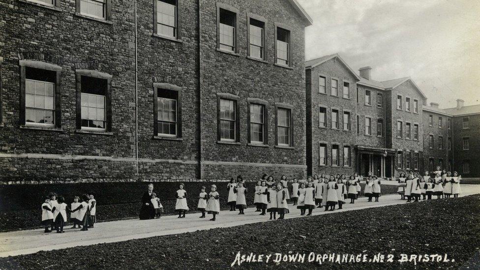 Orphans at the former Ashley Down Orphanage