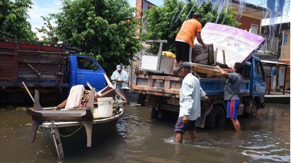 Floods in Asuncion, Paraguay