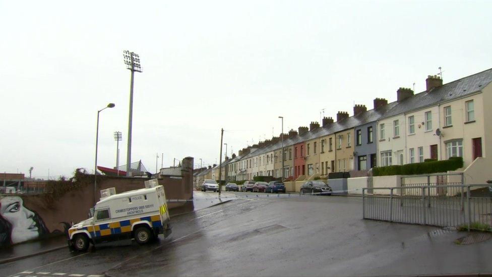 The Lone Moor Road alert was close to Celtic Park GAA stadium