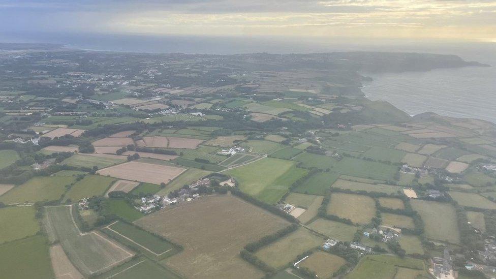 Aerial view of Jersey