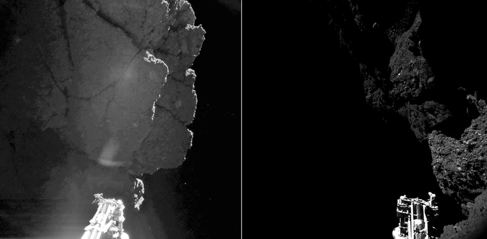 photos from Philae's own cameras