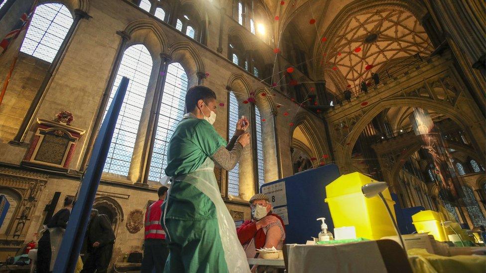 Vaccinations at Salisbury Cathedral