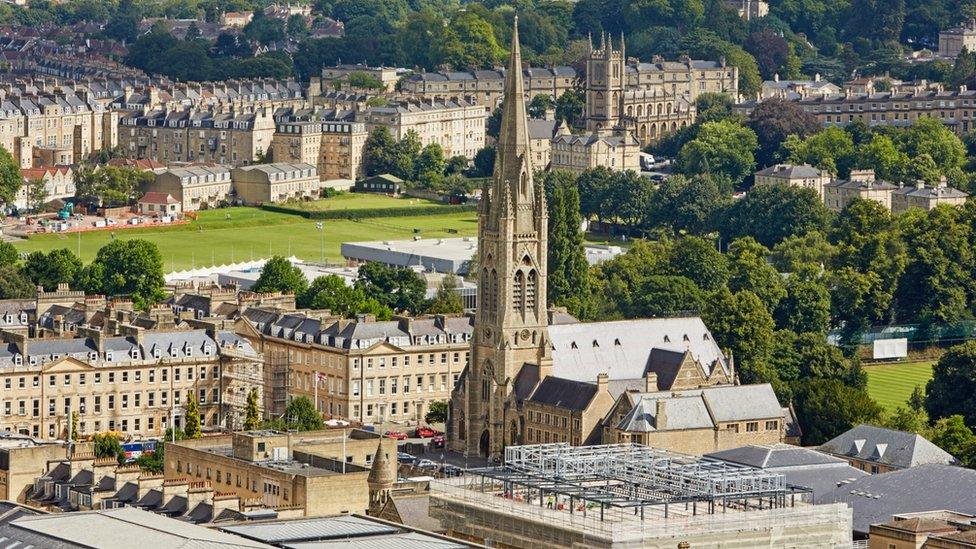 Rooftops over Bath