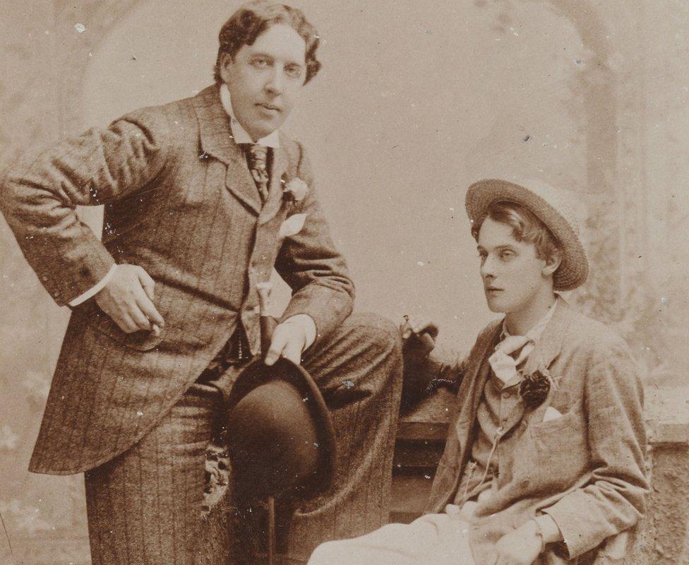 Wilde and Lord Alfred Douglas by Gillman & Co, gelatin silver print, May 1893