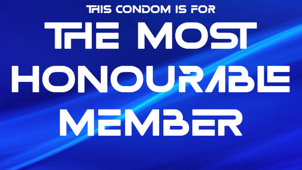 Mock up of Condom