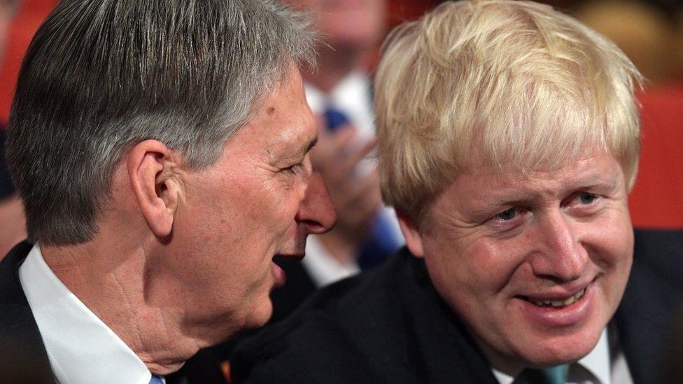 Philip Hammond and Boris Johnson